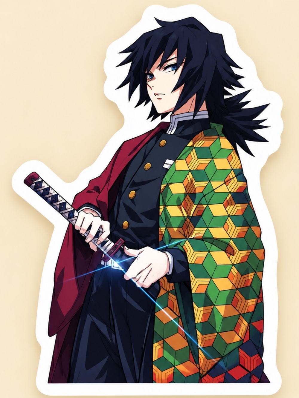 Giyu Tomioka | Demon Slayer | Anime Vinyl Sticker | 5/$10